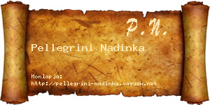 Pellegrini Nadinka névjegykártya